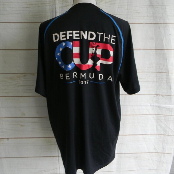 VINEYARD VINES AMERICA'S CUP BERMUDA ORACLE USA 2017 PERFORMANCE T-SHIRT SZ M - Picture 4 of 5